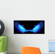 Blue fire wings. Wall Decal
