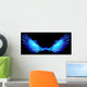 Blue fire wings. Wall Decal