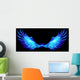 Blue fire wings. Wall Decal