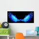 Blue fire wings. Wall Decal