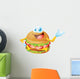 hamburger cartoon Wall Decal
