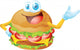 hamburger cartoon Wall Decal