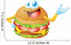 hamburger cartoon Wall Decal
