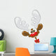 funny reindeer Wall Decal