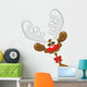 funny reindeer Wall Decal