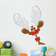 funny reindeer Wall Decal