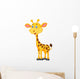 Cute giraffe cartoon Wall Decal