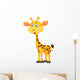 Cute giraffe cartoon Wall Decal