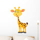 Cute giraffe cartoon Wall Decal