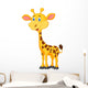 Cute giraffe cartoon Wall Decal