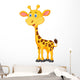 Cute giraffe cartoon Wall Decal