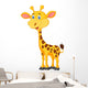 Cute giraffe cartoon Wall Decal