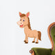 Cute horse cartoon Wall Decal