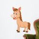 Cute horse cartoon Wall Decal