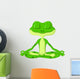 Frog cartoon doing yoga Wall Decal
