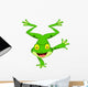 Funny Frog Cartoon Standing on Its Hand 