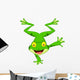 Funny Frog Cartoon Standing on Its Hand 