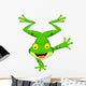 Funny Frog Cartoon Standing on Its Hand 