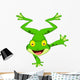 Funny Frog Cartoon Standing on Its Hand 