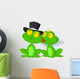 Married frog kissing Wall Decal