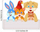 Pet Animals Holding Blank Paper Wall Decal