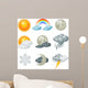 Weather icons Wall Decal