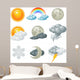 Weather icons Wall Decal