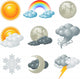 Weather icons Wall Decal