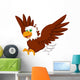 Cute Eagle Cartoon Wall Decal