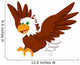 Cute Eagle Cartoon Wall Decal