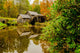 Virginia's Mabry Mill on the Blue Ridge Parkway in the Autumn se Wall Mural