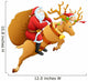 Santa Reindeer with Christmas Wall Decal