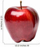 One bright red apple isolated on white with slight shadow Wall Decal