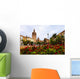 Plaza de la Reina and Micalet tower and Cathedral in Valencia Wall Mural