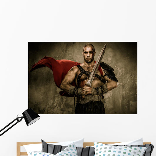 Wounded Gladiator in Waving Coat 