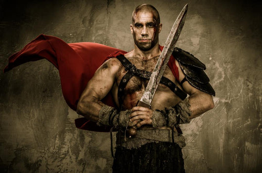 Wounded Gladiator in Waving Coat 