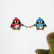 Cute penguins with light bulbs Wall Decal