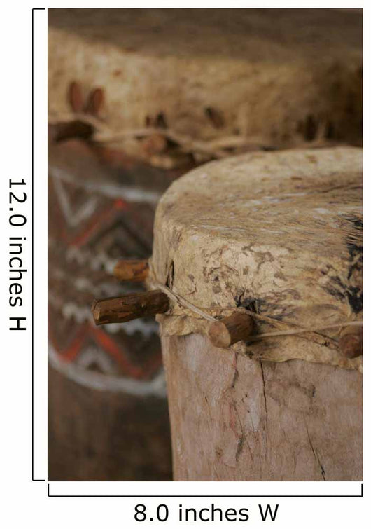 African Tribal Drums Wall Mural