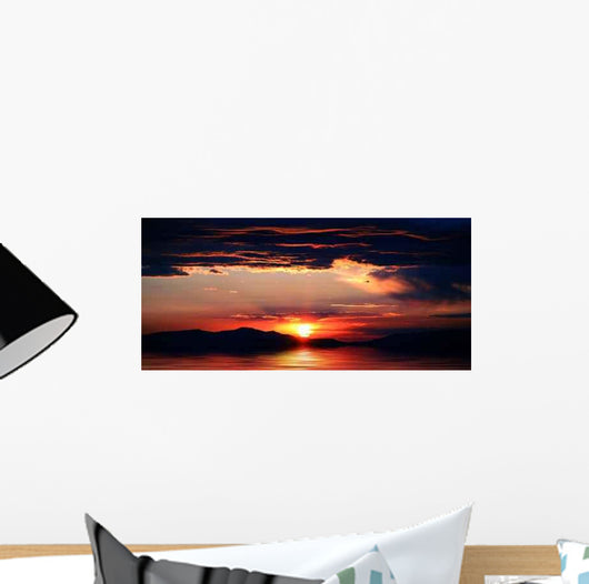 Sunrise or Sunset Lake Wall Decal