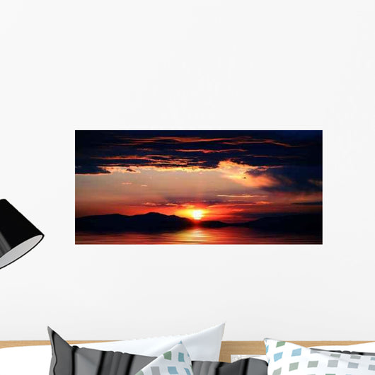 Sunrise or Sunset Lake Wall Decal