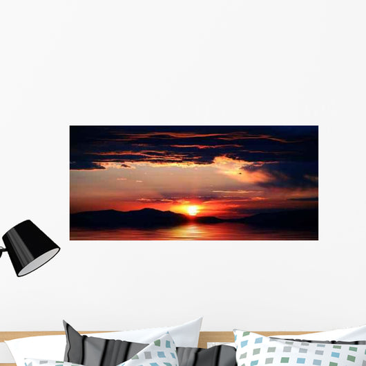 Sunrise or Sunset Lake Wall Decal