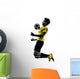 Brazilian Soccer Futbol Player Young Man Silhouette Wall Decal
