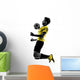 Brazilian Soccer Futbol Player Young Man Silhouette Wall Decal