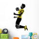 Brazilian Soccer Futbol Player Young Man Silhouette Wall Decal