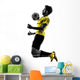 Brazilian Soccer Futbol Player Young Man Silhouette Wall Decal