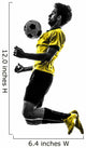 Brazilian Soccer Futbol Player Young Man Silhouette Wall Decal