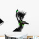 woman exercising fitness zumba dancing silhouette Wall Decal
