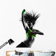 woman exercising fitness zumba dancing silhouette Wall Decal