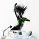 woman exercising fitness zumba dancing silhouette Wall Decal