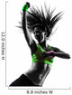 woman exercising fitness zumba dancing silhouette Wall Decal
